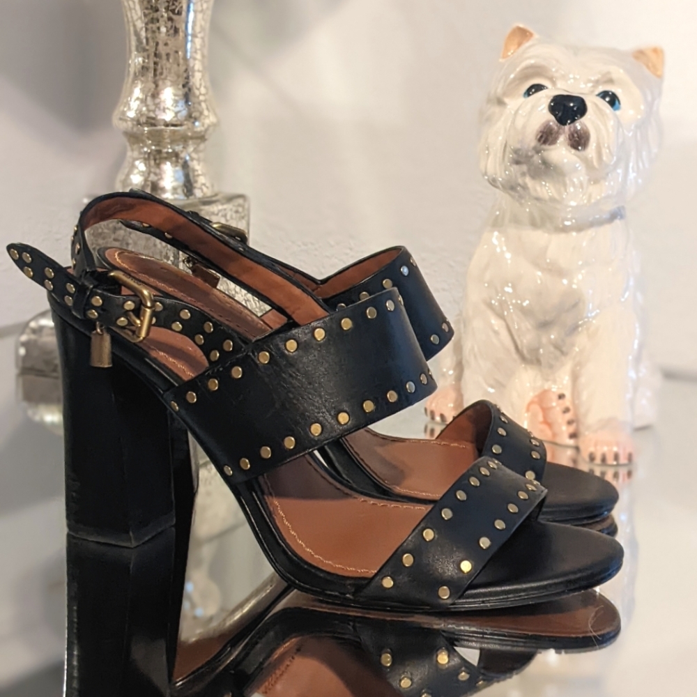 Coach Rylie leather dress sandals size 7.5